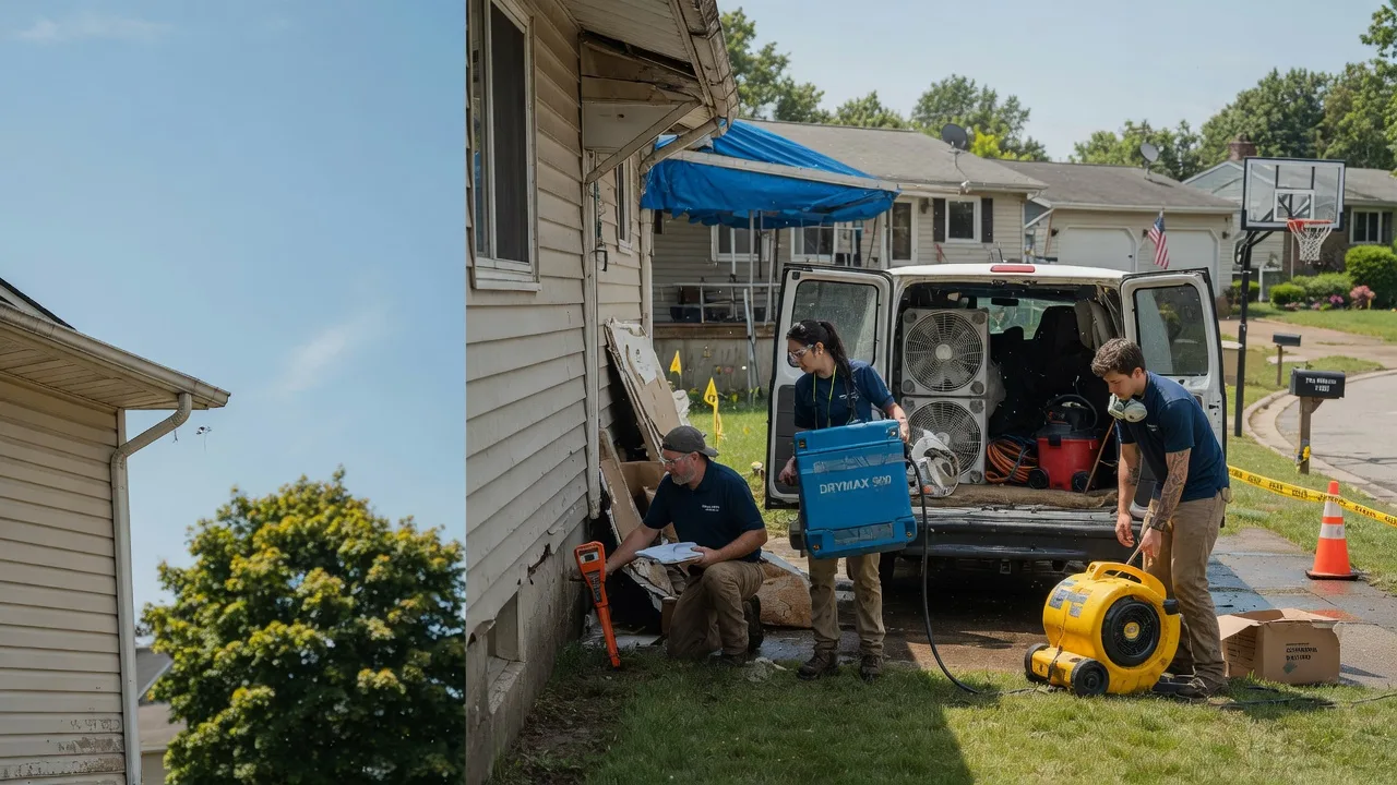 Ceiling Leak Cleanup in North Bangor, NY near me